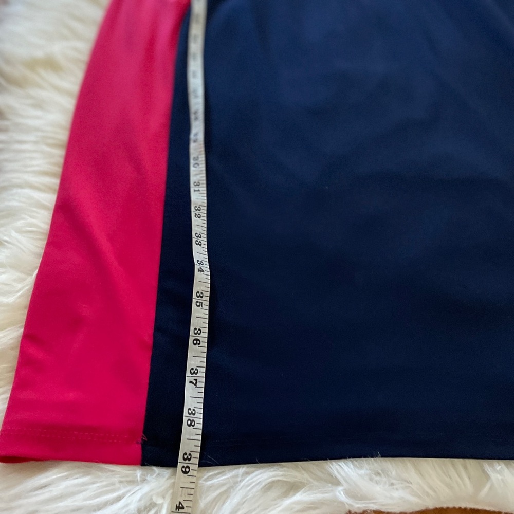 Lauren by Ralph Lauren Navy and Pink Dress Size 12 - Picture 7 of 7